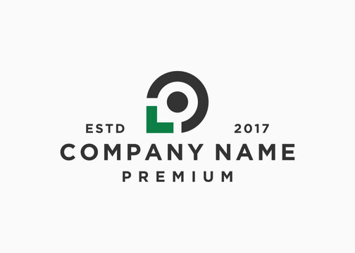 initials letter lo logo design vector illustration template