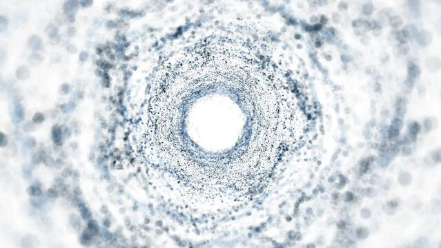 Abstract particle soft white loop background