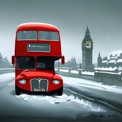 Obraz na płótnie Canvas city bus