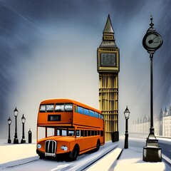 Obraz na płótnie Canvas city bus