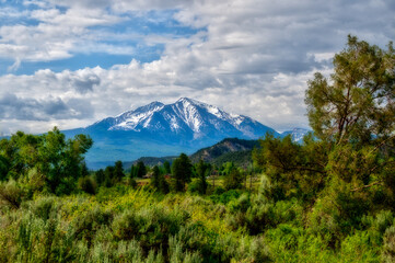 Colorado mountain in the distance