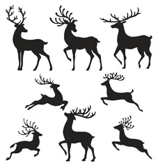 deer silhouette collection