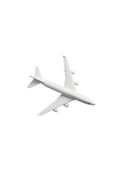 Small airplane isolated on white background