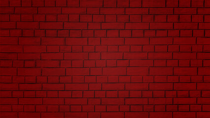 Fototapeta na wymiar Background of red brick wall pattern texture. Great for graffiti inscriptions.