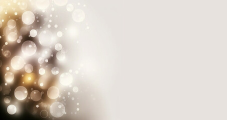 Glamorous New Year background/wallpaper with empty white copy space, digital art
