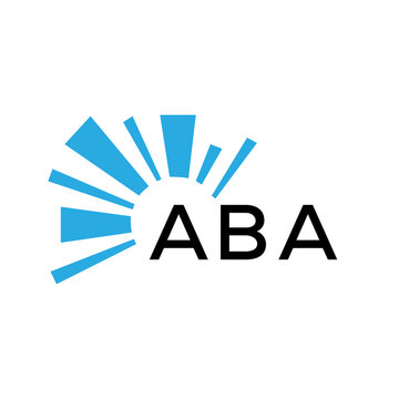 ABA letter logo. ABA blue image on white background and black letter. ABA technology  Monogram logo design for entrepreneur and business. ABA best icon.
