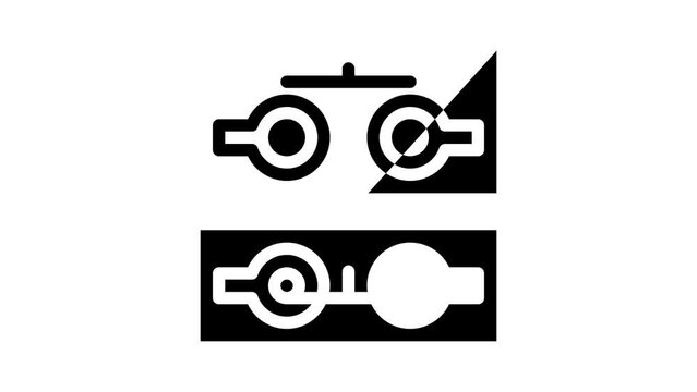 double pole single throw switch glyph icon animation