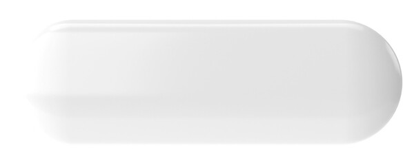 3D button. 3D illustration.