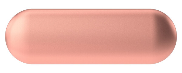 3D button. 3D illustration.