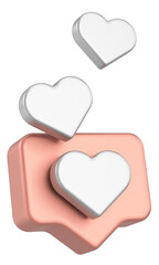 3D like icon. 3D illustration.