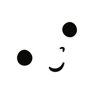 Smiley Face On A Black Background