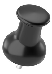 Push pin. Drawing pin. 3D pin.