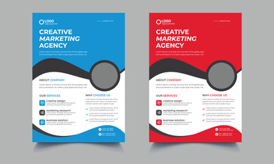 corporate business flyer template design, magazine cover template.