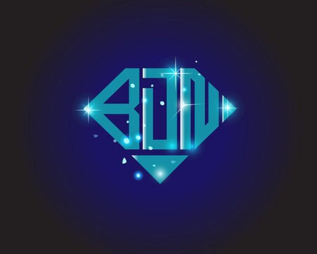BDN letter logo creative design. BDN unique design.
