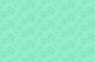 pattern of green leaves