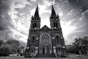 church in the evening