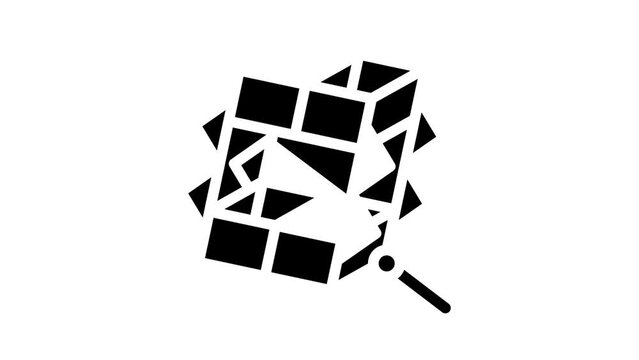 box kite glyph icon animation