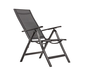 Black foldable outdoor chair