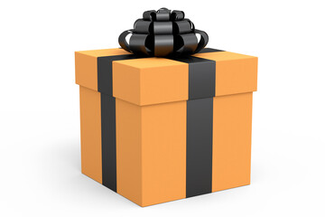 Obraz premium Gift boxes with ribbon and bow isolated on white background. greeting design