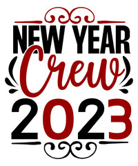 Happy New Year SVG Bundle, New Year Decoration, New Year Sign, Silhouette Cricut, Printable Vector, New Year Quote Svg