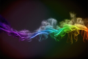 smoke colors in different arts, wave smooth for wallpaper, generative ai technology