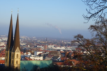 Fototapeta premium Bielefeld from the top