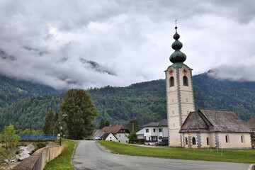 Fototapeta na wymiar Vorderberg town in Austria