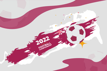 Vector illustration of football cup banner template.