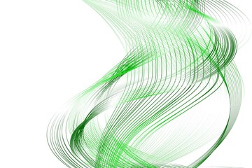 Abstract Green and Emerald Pattern with Waves. Striped Linear Texture. Raster. 3D Illustration - obrazy, fototapety, plakaty