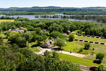 An historic farm site along the Mississippi River near Cassville, WI
