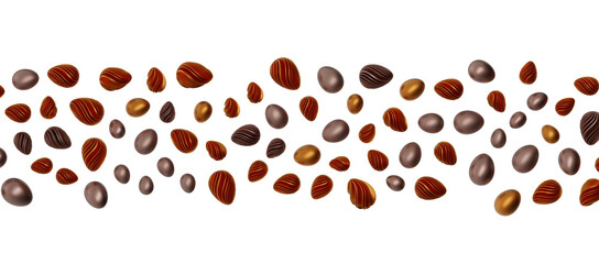 3d rendering of Easter glitter and black eggs