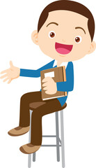 child sitting smiling happy