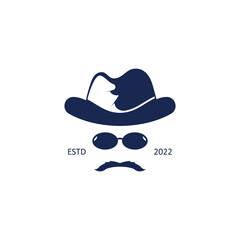 Cowboy hat Logo template vector illustration