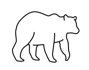 Bear outline icon
