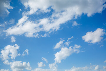 Clouds and sky,blue sky background with tiny clouds. panorama 