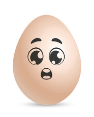 Surprised egg concept