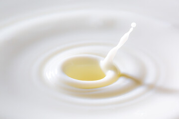 macro milk drop texture,milk or white liquid splash with circle ripple