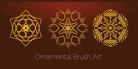Floral brush stroke pattern texture background vector design