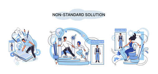 Non standart solution metaphor. Creation of individual decision for integration of disparate production, information and telecommunication systems of customer into single improve management efficiency