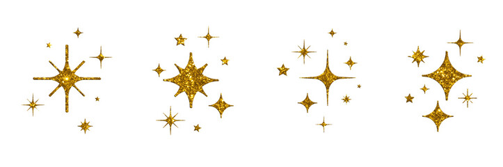 stars isolated on white