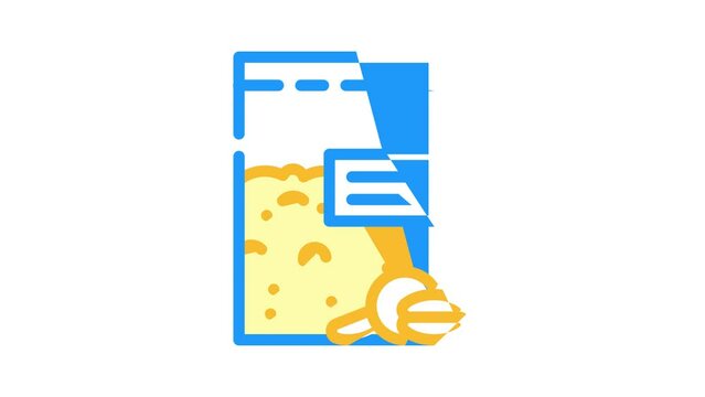 lentils healthy food color icon animation