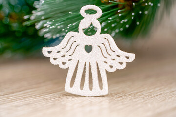 A white angel, Christmas decoration