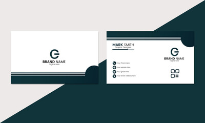 Creative and Modern Business Card.Clean Business Card , double sided business card design.flat business card. Horizontal and vertical layout.Vector illustration Business Card.Business card design temp