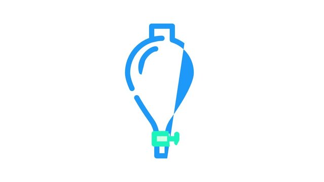 dividing funnel lab tool color icon animation