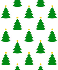 Tiempo de Navidad. Patrón repetitivo con silueta de árbol de navidad con estrella