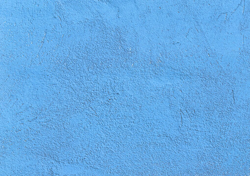 Light Blue Paint On Concrete Surface Stone Wall Texture Cement Background Empty Blank