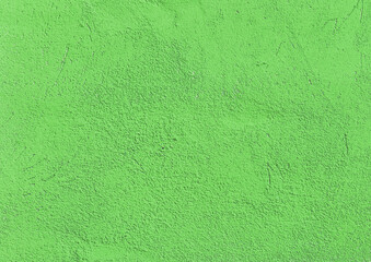 Plakat Green verdant light salad color paint on concrete surface stone wall texture cement background empty blank