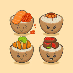 cute taco character in a mexican hat