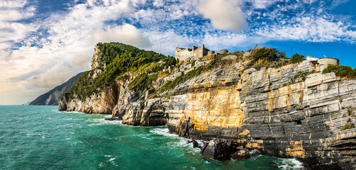 famous old town of Porto Venere in Italy