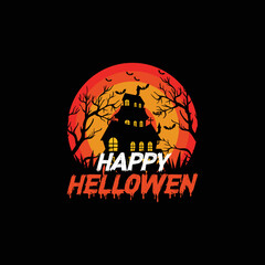 Halloween T-shirt design vector eps file adobe stock